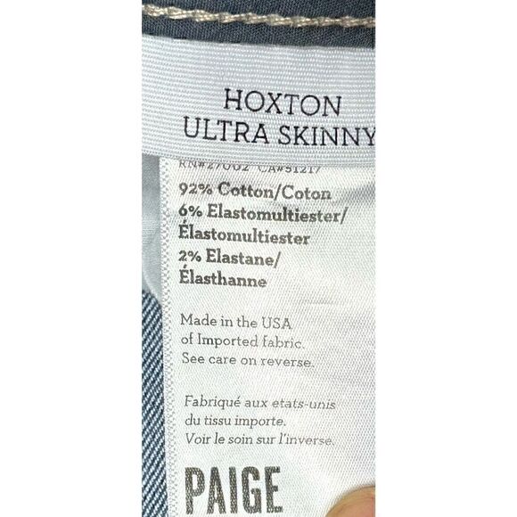 Women’s Paige Hoxton Ultra Skinny Size 31 Jeans - Picture 4 of 8